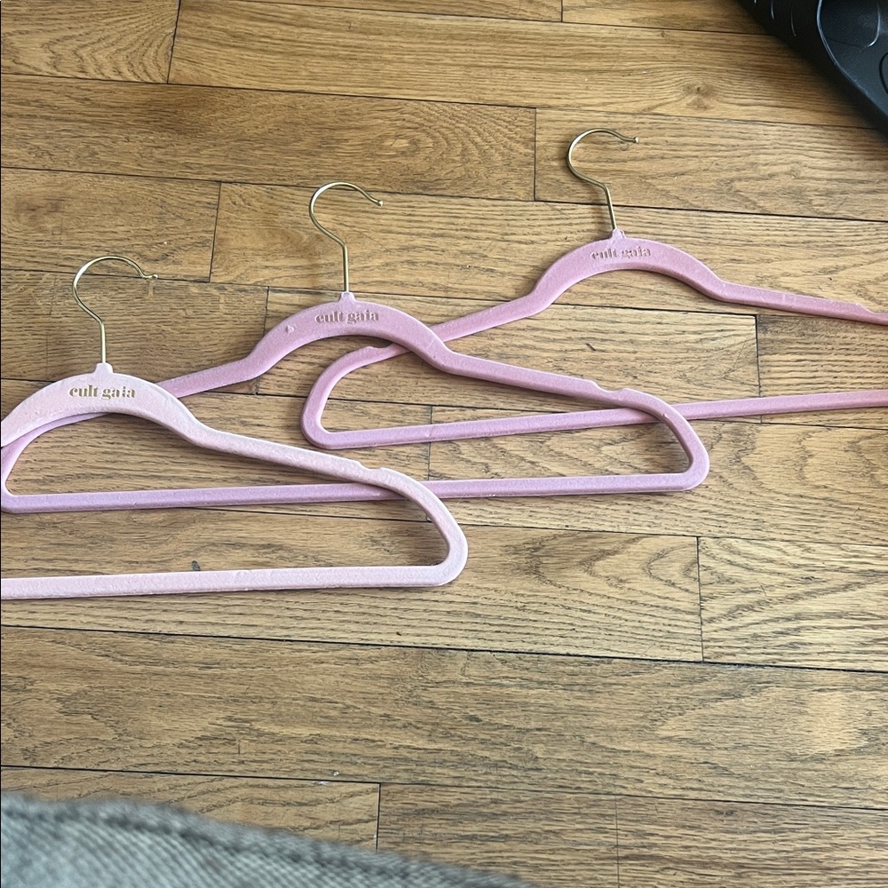 Cult Gaia Blush Velvet Hangers